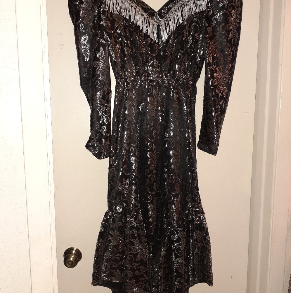 Vintage Western Dress with Matching Belt